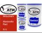 Preview: Mitsubishi, Maranello Red, R11: 500ml Lackdose + 500ml Klarlack + 250ml Härter - Set, von ATW Autoteile West.